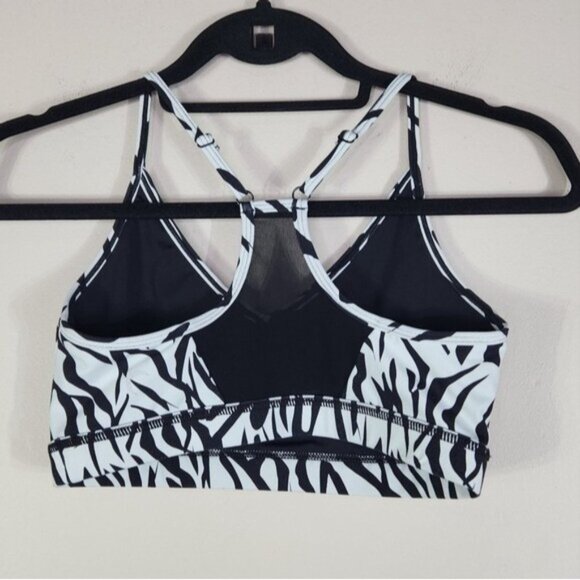ZYIA Active Zebra Safari Print Activewear Sport Bra Women Size M - Picture 4 of 8